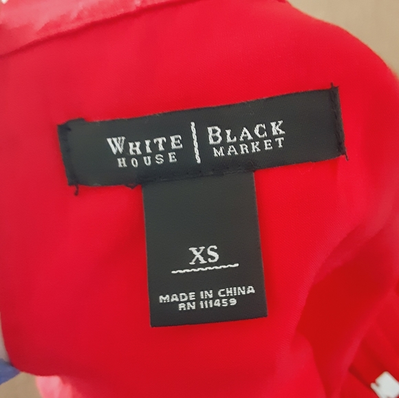 WHBM Fully Lined Flame Red Dress with Pockets Size XS - Picture 9 of 12